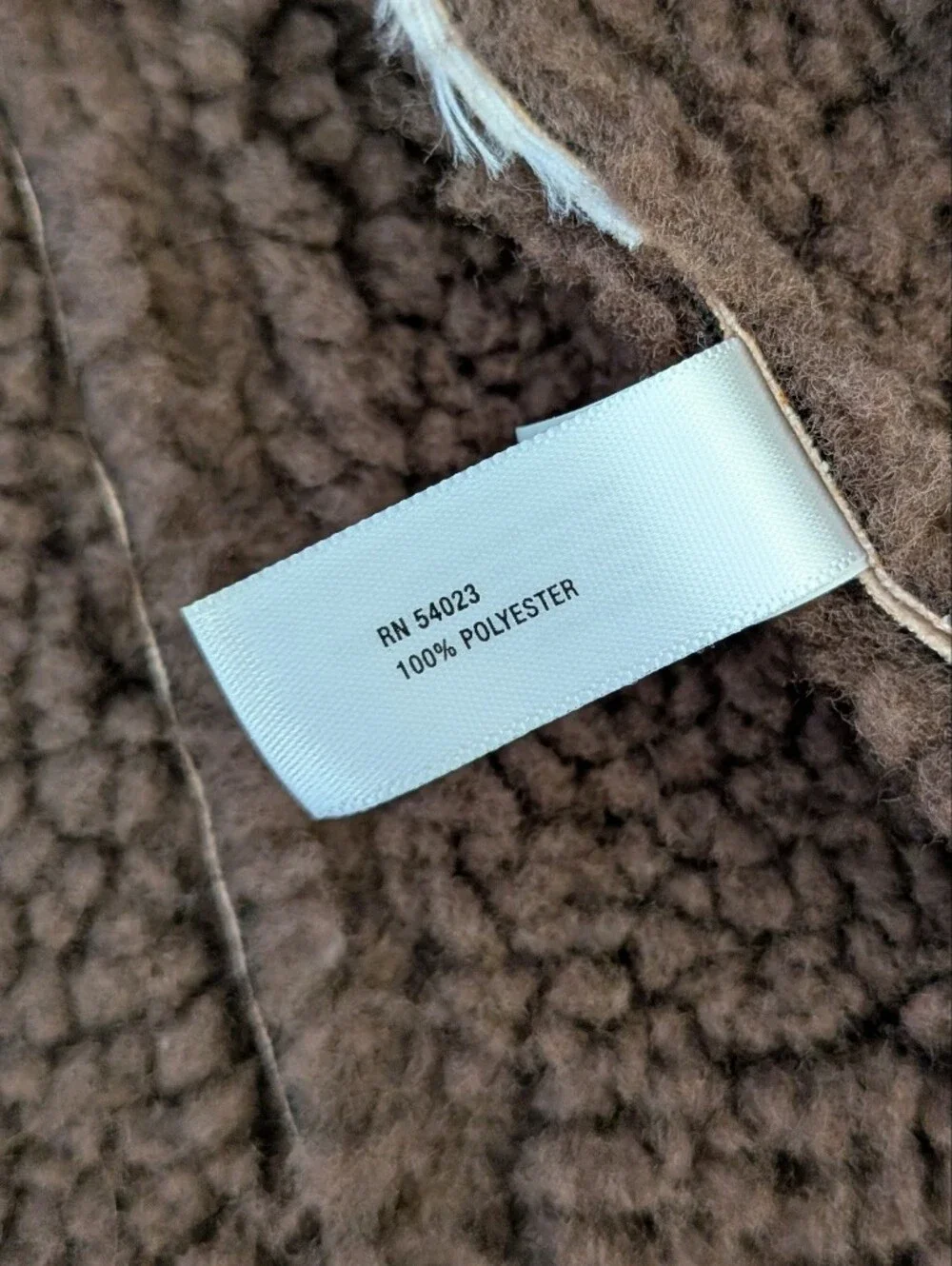 Baby GAP Beige Shearling-Trim Zip Jacket